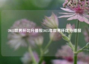 2025世界杯比分播报2025年世界杯比分播报